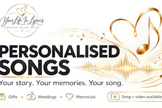create a personalised song for your story gift wedding or memorial