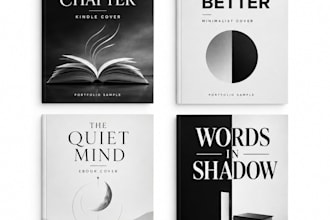 design a minimalist monochrome logo and brand identity kit