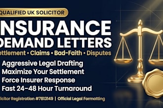 draft a formal legal insurance claim demand letter