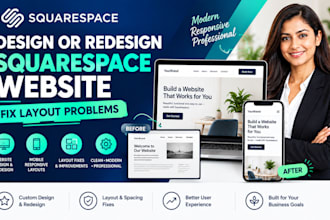 design or redesign squarespace website squarespace website layout problems