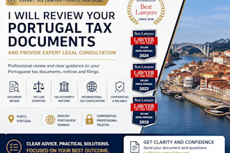 review your portugal tax documents and provide expert legal consultation