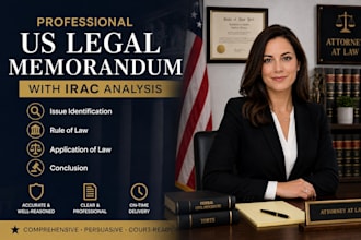 draft a professional US legal memorandum with irac analysis