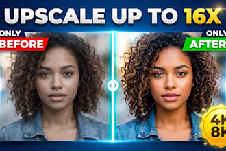 upscale and enhance low resolution images up to 16x