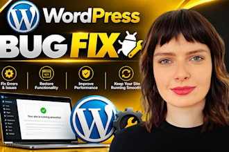 fix wordpress bugs, errors, issues, and website problems