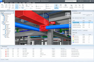 perform navisworks clash detection and create a professional bim clash report