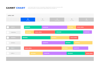 build a gantt chart for your event or project