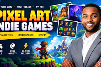 create custom pixel art assets for indie game developers