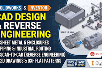 do solidworks and inventor sheet metal, piping and scan to cad