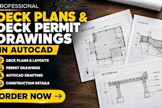 create deck plans and deck permit drawings in autocad