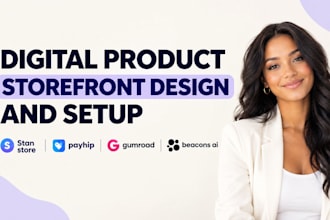 setup stan store, gumroad, stan store email marketing flows, payhip, beacons ai