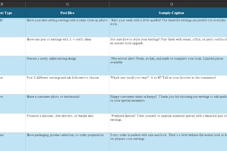 make a content calendar