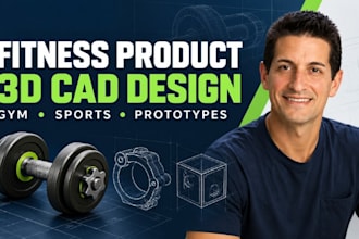 fitness product 3d cad, gym accessory 3d model, sports cad product modeling