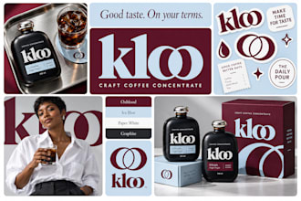 design a modern logo, branding kit and brand identity