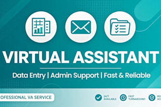 be your reliable virtual asistant for data entry and admin tasks