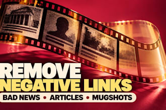 remove negative news articles delete negative links mugshots from google search