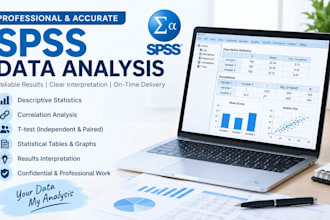 analyze your data using spss and interpret statistical results