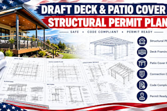 draft deck and patio cover structural permit plans