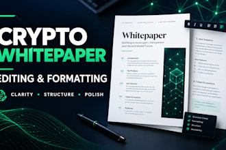 edit and format your crypto and web3 whitepaper professionally