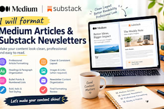 format medium articles and substack newsletters