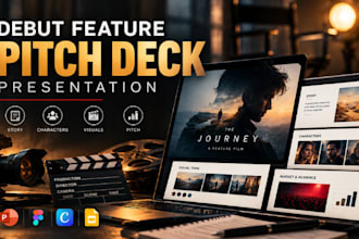 design debut feature pitch deck presentation communicating storytelling