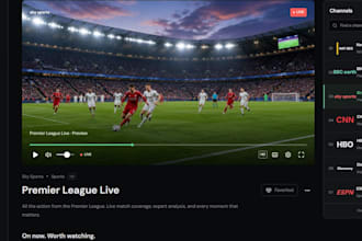 develop custom iptv player app for android tv
