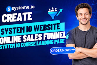 create system io website online sales funnel system io course landing page