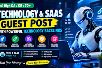 provide premium tech and saas guest post with tech backlinks
