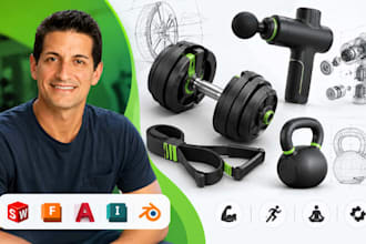 3d fitness product modeling, sports equipment cad, recovery product modeling