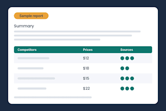 write a market research and competitor analysis report
