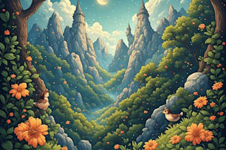 create professional children book illustration