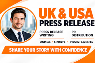 publish UK USA press release submit PR distribution public relations writing