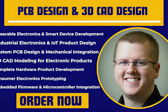 design pcb circuit, pcb schematics, pcb , fabrication gerber and 3d cad design