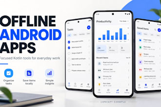 build a simple offline android app in kotlin