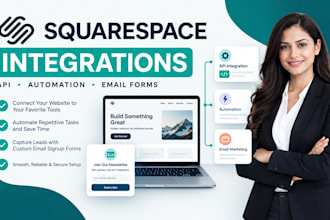setup squarespace api integration website automation email signup forms