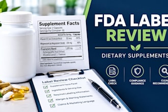 review your dietary supplement label for fda compliance