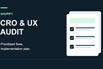 audit your shopify store for cro and UX with actionable fixes