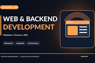 develop a custom website forum or backend system