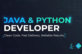 java or python backend and frontend applications
