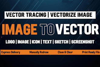 vectorize image, vector tracing, vector logo, image to vector, illustrator