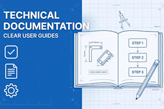 write clear technical documentation, user guides, and manuals