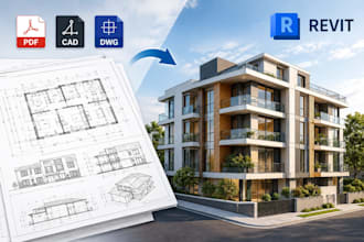 convert cad, dwg, and PDF drawings into accurate revit bim models