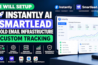 setup instantly ai smartlead cold email infrastructure custom tracking