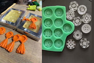 design custom 3d silicone molds for soap, resin, candles and casting