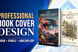 design a professinal book cover, ebook cover, and KDP book cover
