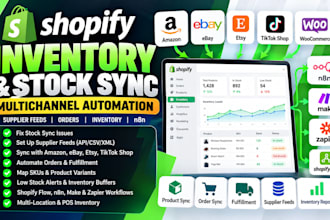 fix setup shopify stock sync supplier feed multichannel inventory n8n shopify