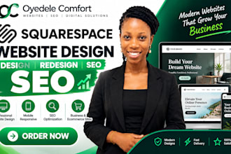 design redesign and optimize squarespace website for SEO