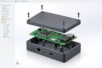 design pcb enclosures in solidworks for 3d printing and electronic production