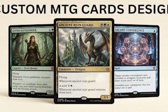 design custom mtg cards, commander cards and fantasy card art