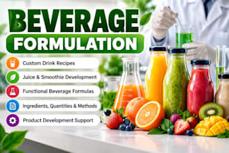 develop custom beverage recipes and drink formulations