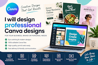 create professional canva graphic designs